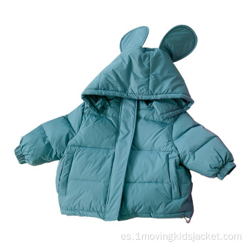 Bonita chaqueta con orejeras para niños de seis colores